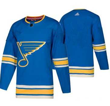 Mens St. Louis Blues Blank Blue Alternate Official Adidas Jersey